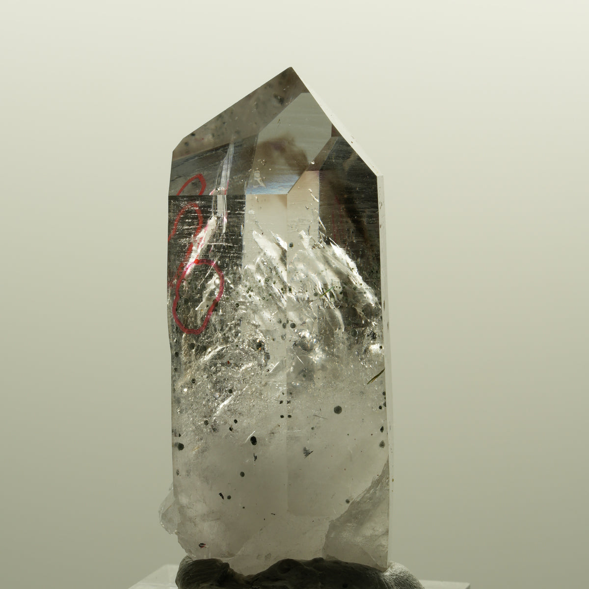Enhydro Harlekin Lemurian Phantom Amethyst, Epidot 2x Blase Streep Mine Namibia 49*22*19mm #15146