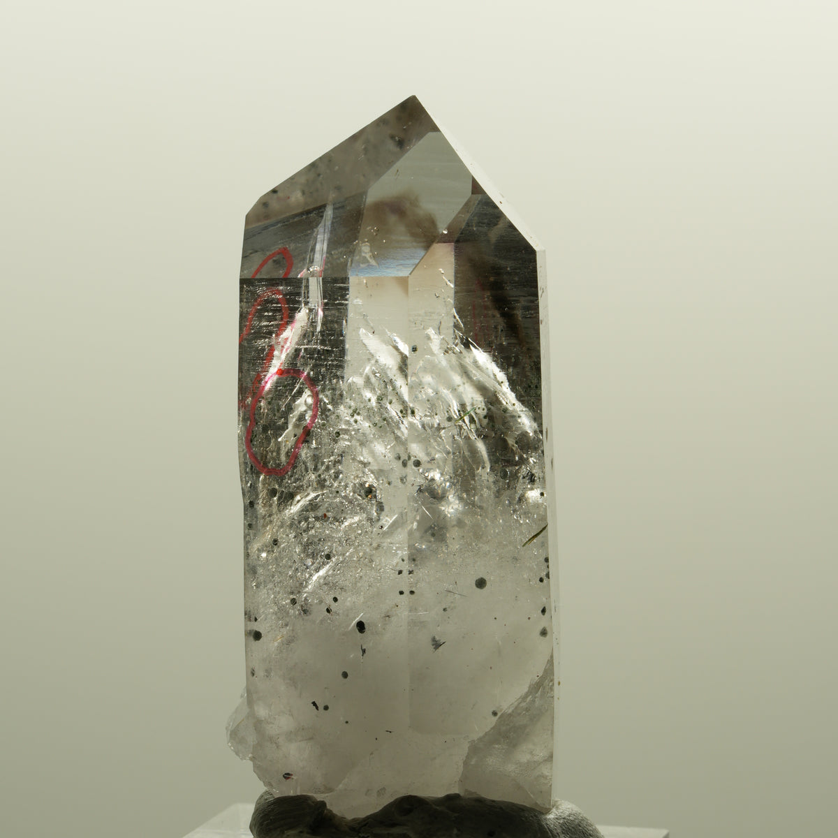 Enhydro Harlekin Lemurian Phantom Amethyst, Epidot 2x Blase Streep Mine Namibia 49*22*19mm #15146
