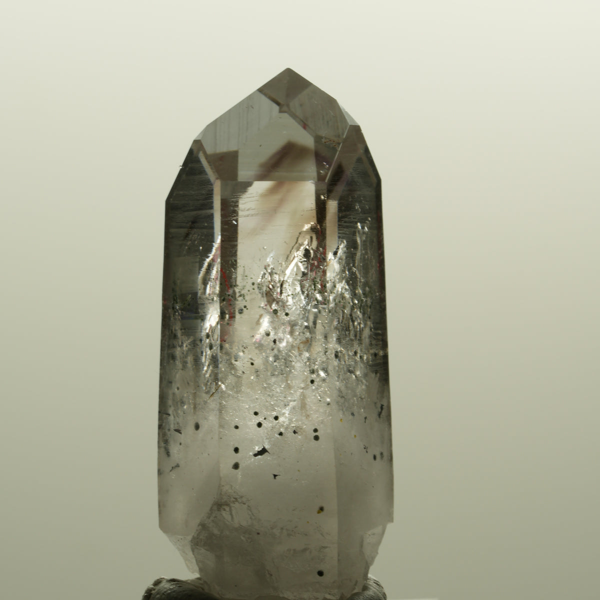 Enhydro Harlekin Lemurian Phantom Amethyst, Epidot 2x Blase Streep Mine Namibia 49*22*19mm #15146