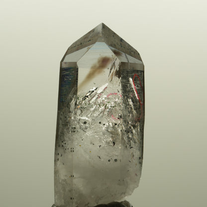 Enhydro Harlekin Lemurian Phantom Amethyst, Epidot 2x Blase Streep Mine Namibia 49*22*19mm #15146
