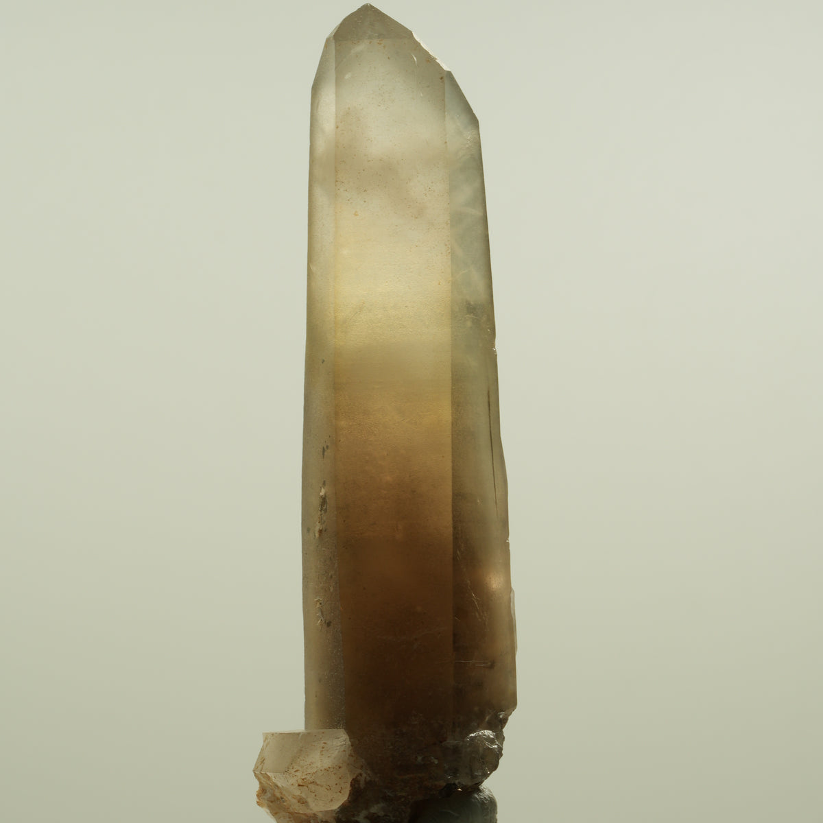 Seltene Phantom Skelett Rauchquarz Spitze Erongo, Namibia 89*26*30mm #15149