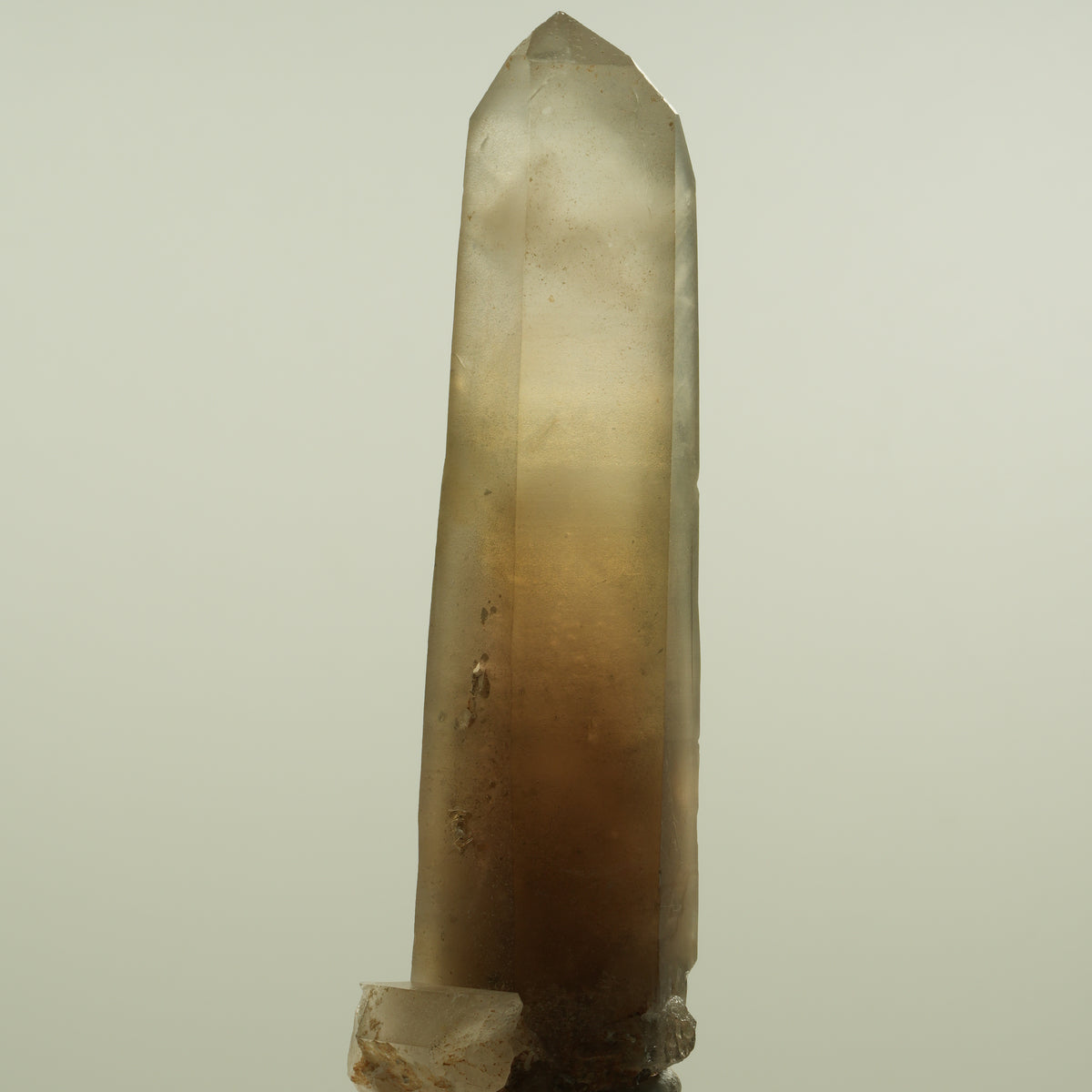 Seltene Phantom Skelett Rauchquarz Spitze Erongo, Namibia 89*26*30mm #15149