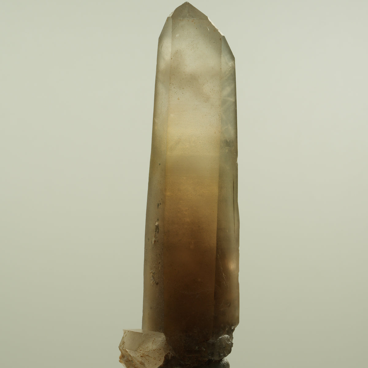Seltene Phantom Skelett Rauchquarz Spitze Erongo, Namibia 89*26*30mm #15149