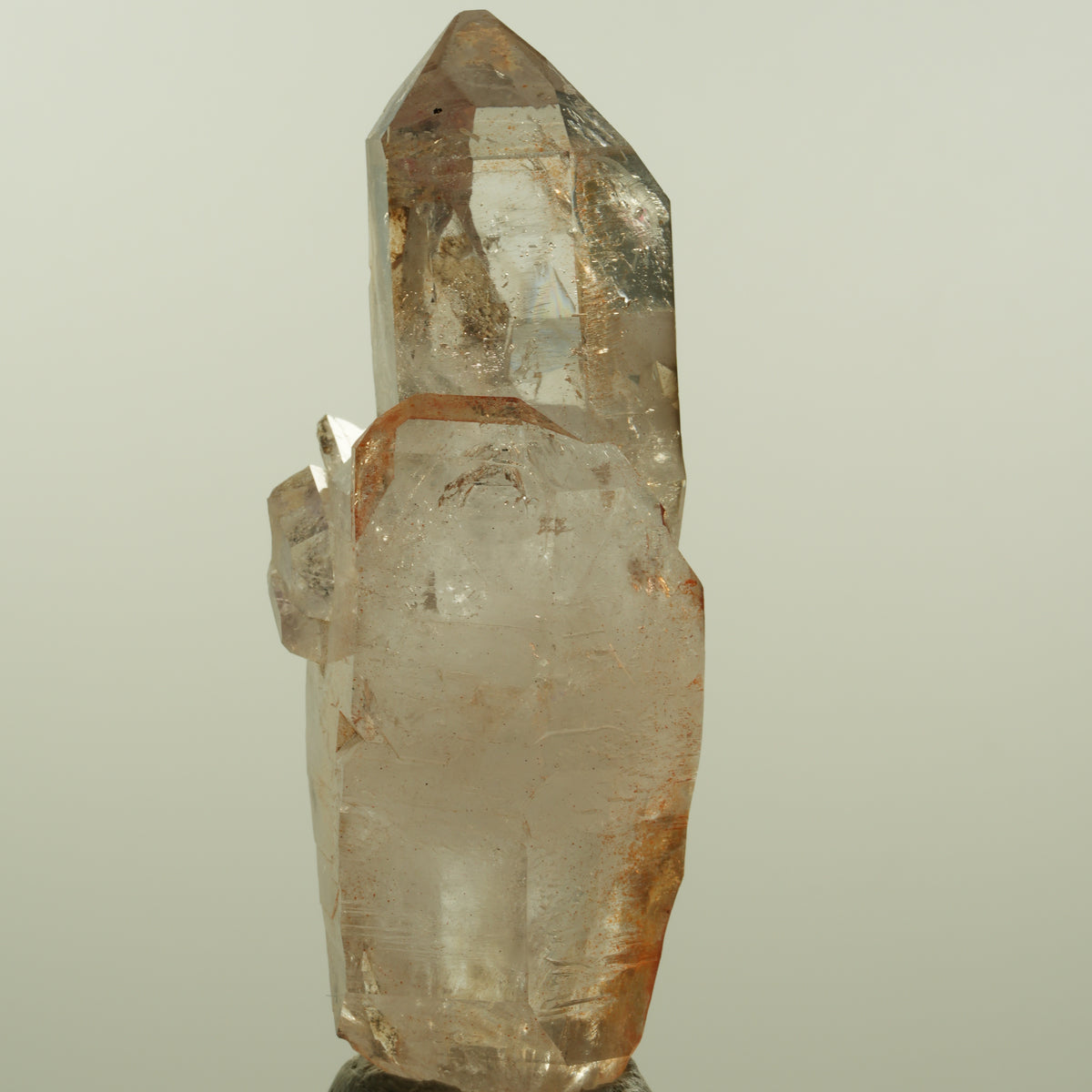 Enhydro Phantom Rauchquarz Skelett Doppelender, 1x Blase Goboboseb, Namibia 80*28*32mm #15151