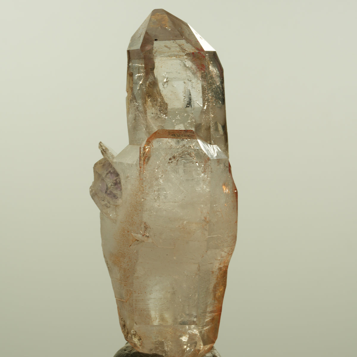 Enhydro Phantom Rauchquarz Skelett Doppelender, 1x Blase Goboboseb, Namibia 80*28*32mm #15151