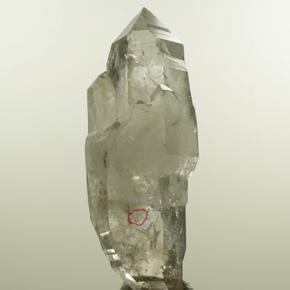 Enhydro Phantom Rauchquarz Skelett Doppelender, 1x Blase Goboboseb, Namibia 101*37*31mm #15152