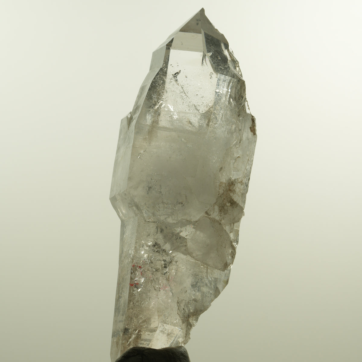 Enhydro Phantom Rauchquarz Skelett Doppelender, 1x Blase Goboboseb, Namibia 101*37*31mm #15152