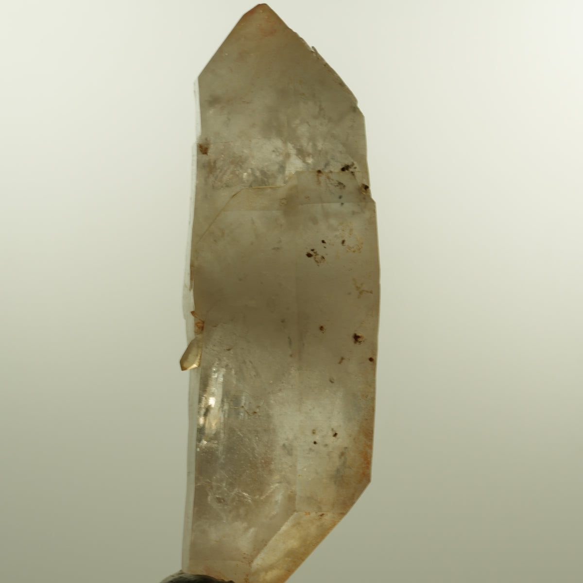 Skelett Phantom Rauchquarz Doppelender Spitze Goboboseb, Namibia 96*31*33mm #15154