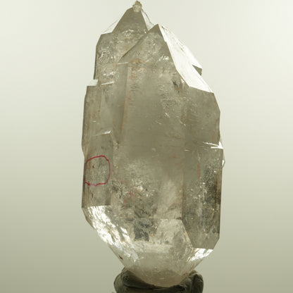 Enhydro Phantom Rauchquarz Skelett Doppelender, 2x Blase Goboboseb, Namibia 102*45*48mm #15155