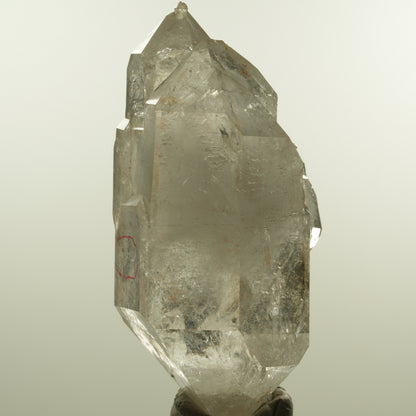 Enhydro Phantom Rauchquarz Skelett Doppelender, 2x Blase Goboboseb, Namibia 102*45*48mm #15155