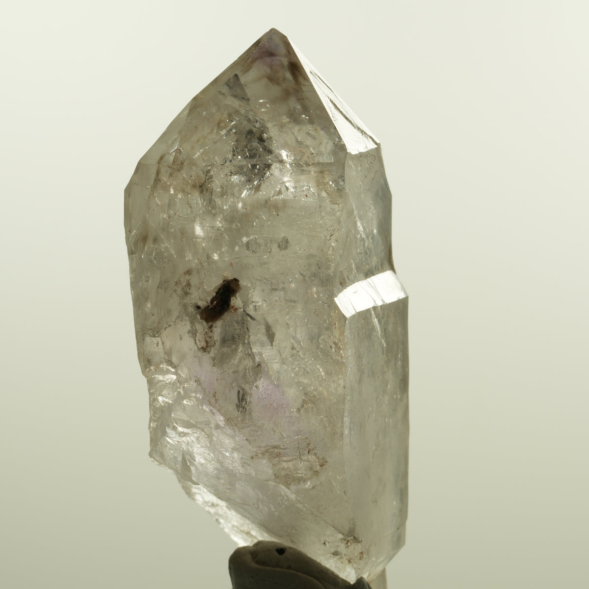 Seltene Skelett Phantom Amethyst Spitze Goboboseb, Namibia 88*44*31mm #15156