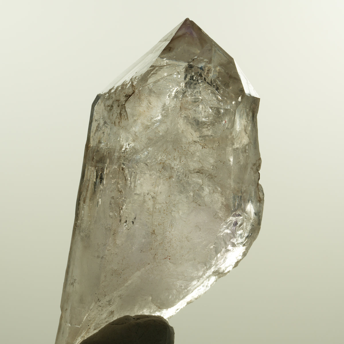 Seltene Skelett Phantom Amethyst Spitze Goboboseb, Namibia 88*44*31mm #15156