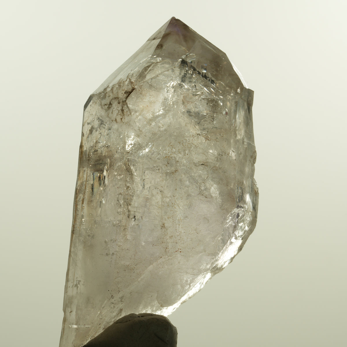 Seltene Skelett Phantom Amethyst Spitze Goboboseb, Namibia 88*44*31mm #15156