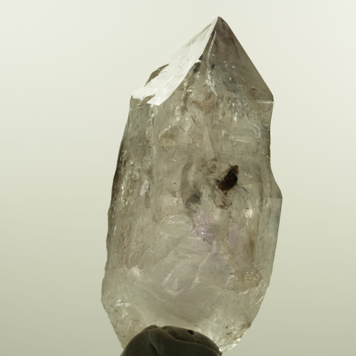 Seltene Skelett Phantom Amethyst Spitze Goboboseb, Namibia 88*44*31mm #15156