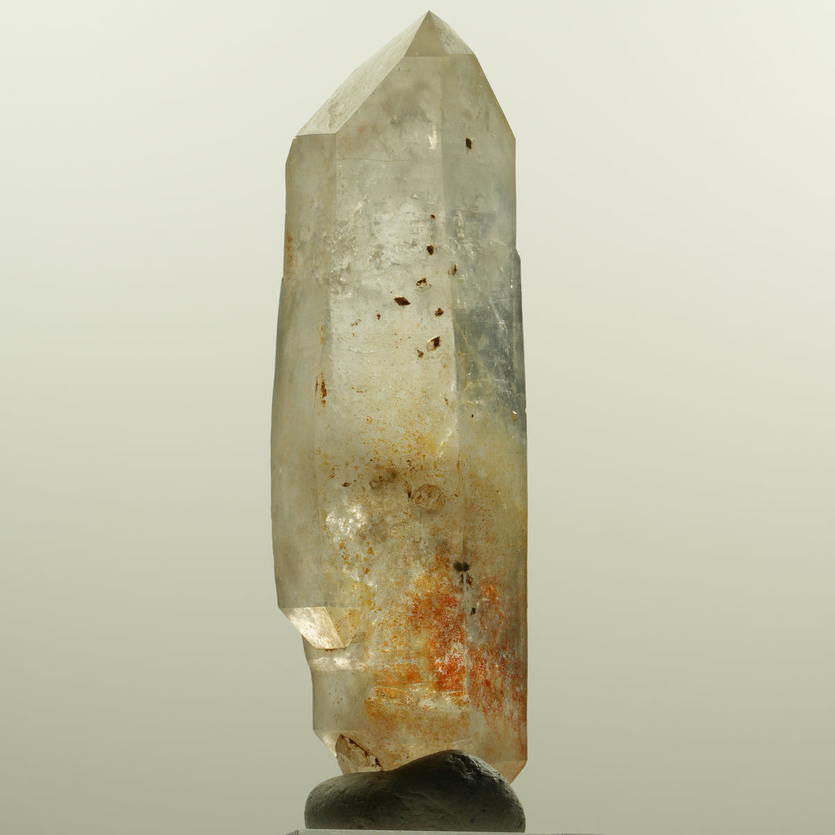 Skelett Phantom Rauchquarz Doppelender Spitze Goboboseb, Namibia 80*29*19mm #15157