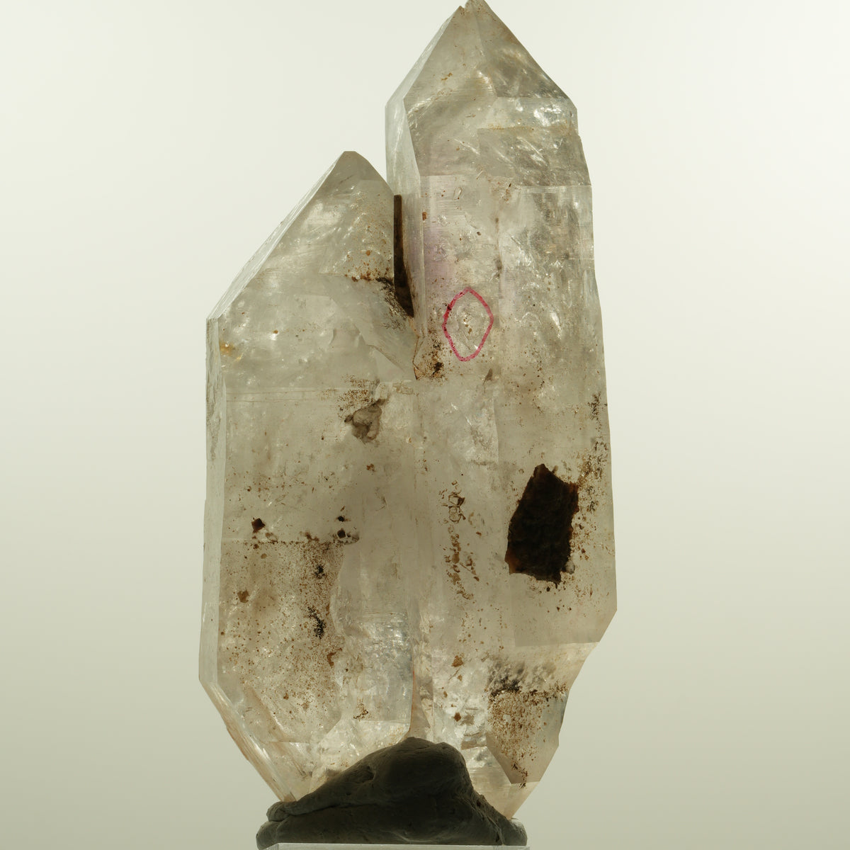 Enhydro Skelett Phantom Amethyst Doppelender, 1x Blase Goboboseb, Namibia 104*49*32mm #15159