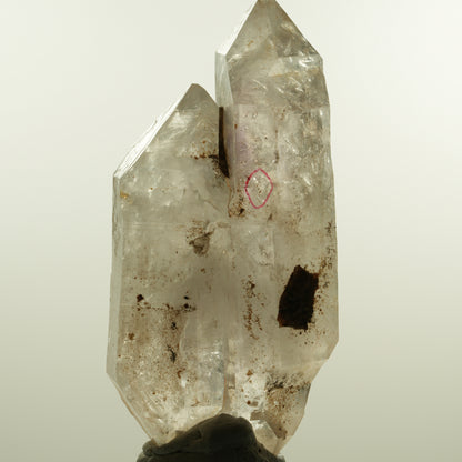 Enhydro Skelett Phantom Amethyst Doppelender, 1x Blase Goboboseb, Namibia 104*49*32mm #15159