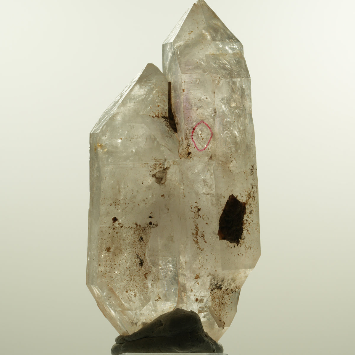 Enhydro Skelett Phantom Amethyst Doppelender, 1x Blase Goboboseb, Namibia 104*49*32mm #15159