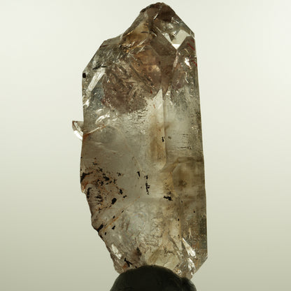 Enhydro Phantom Rauchquarz Skelett Doppelender, 1x Blase Goboboseb, Namibia 105*53*30mm #15160