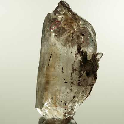 Enhydro Phantom Rauchquarz Skelett Doppelender, 1x Blase Goboboseb, Namibia 105*53*30mm #15160