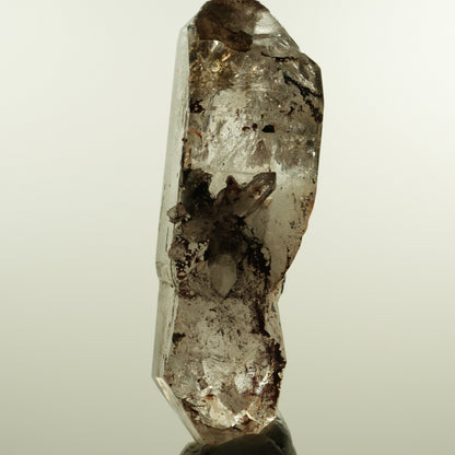 Enhydro Phantom Rauchquarz Skelett Doppelender, 1x Blase Goboboseb, Namibia 105*53*30mm #15160