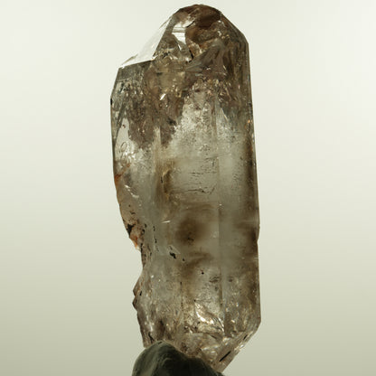 Enhydro Phantom Rauchquarz Skelett Doppelender, 1x Blase Goboboseb, Namibia 105*53*30mm #15160