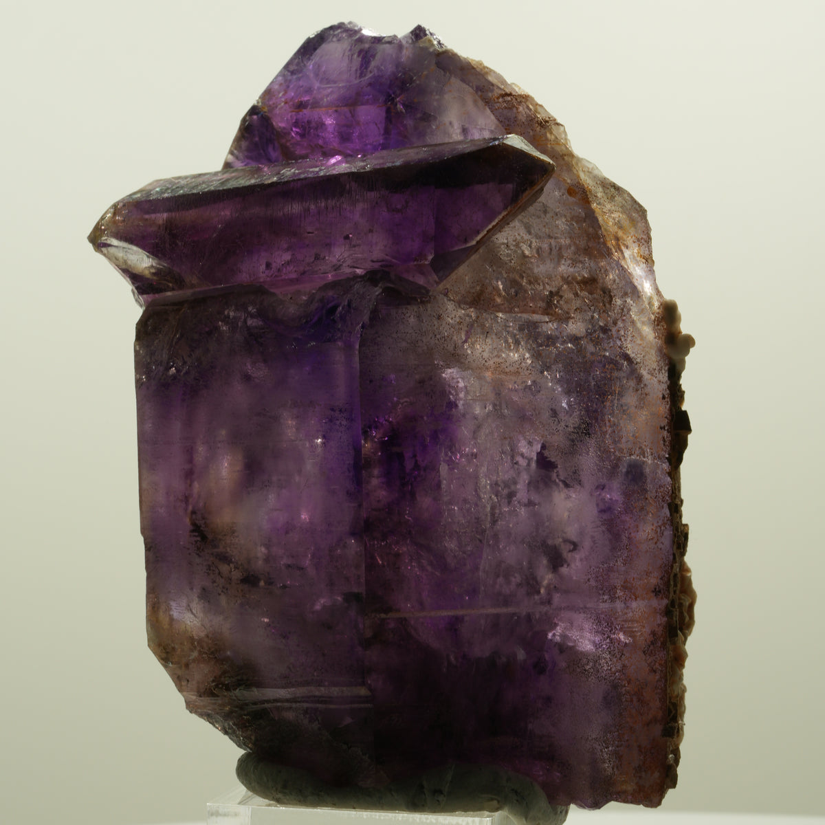 Seltene Skelett Phantom Amethyst Spitze Goboboseb, Namibia 91*58*39mm #15162