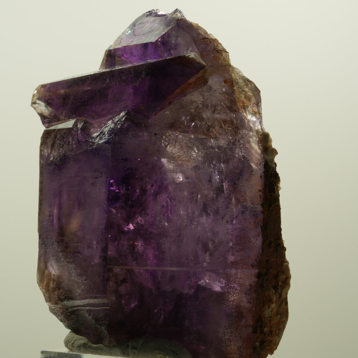 Seltene Skelett Phantom Amethyst Spitze Goboboseb, Namibia 91*58*39mm #15162
