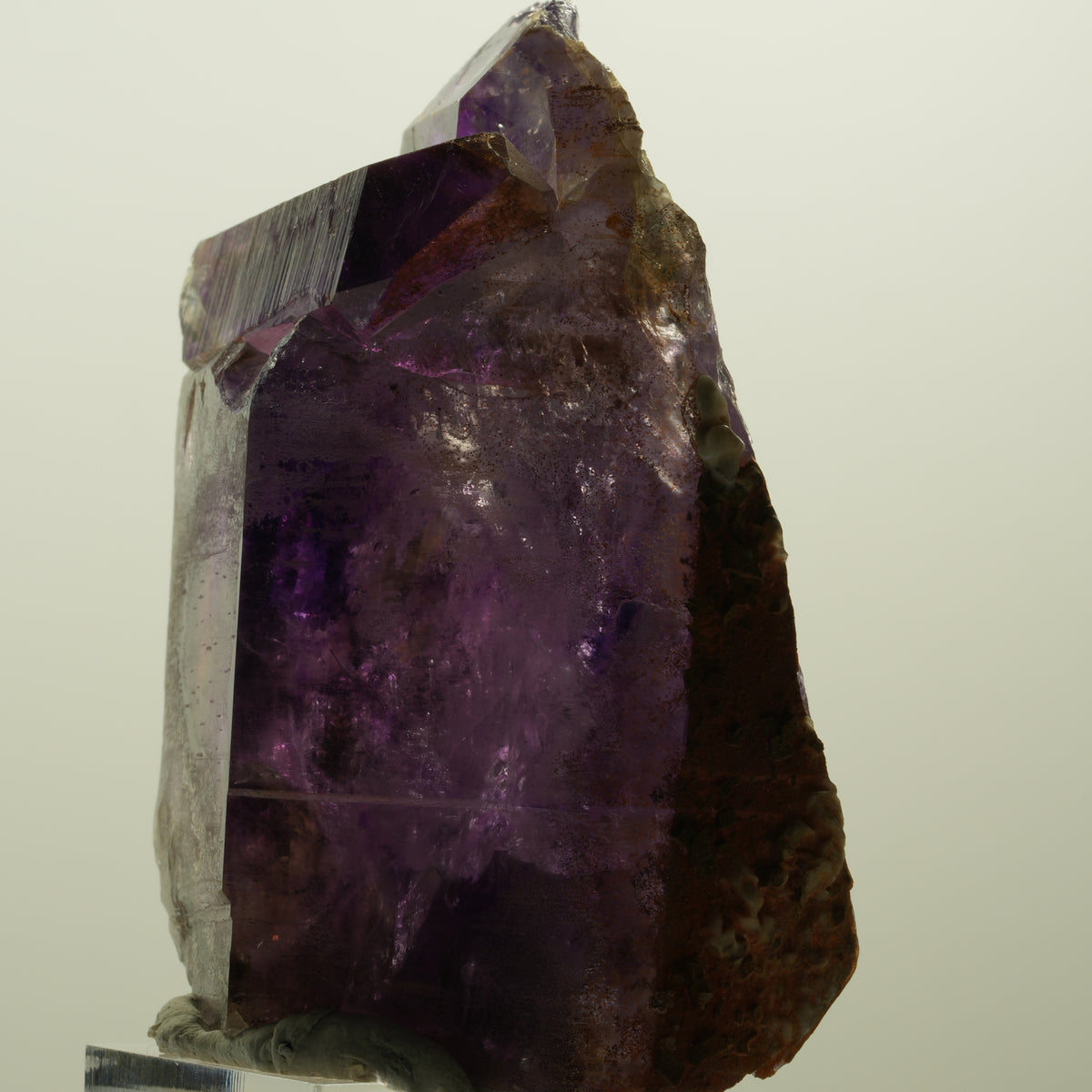 Seltene Skelett Phantom Amethyst Spitze Goboboseb, Namibia 91*58*39mm #15162
