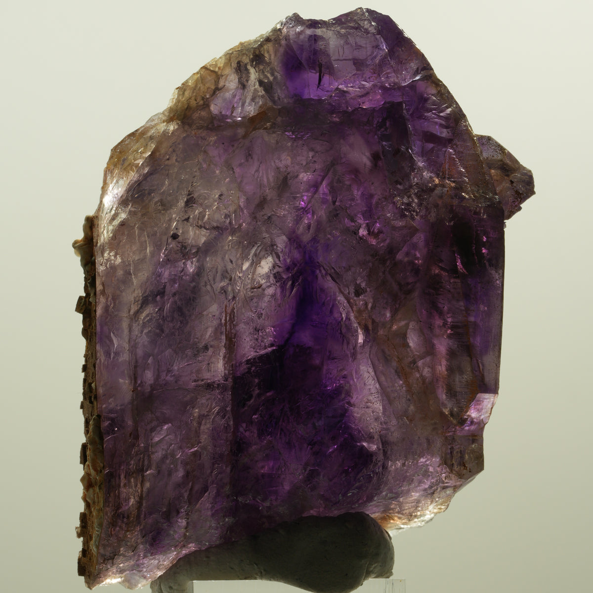 Seltene Skelett Phantom Amethyst Spitze Goboboseb, Namibia 91*58*39mm #15162