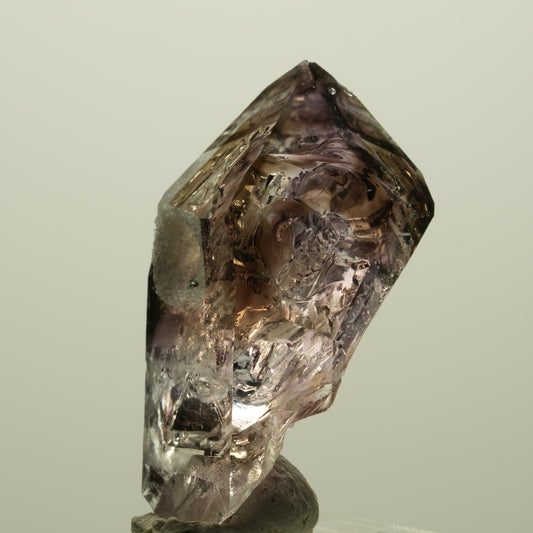 Skelett Phantom Amethyst mit Analcim, Epidot Streep Mine, Namibia 47*29*21mm #15166
