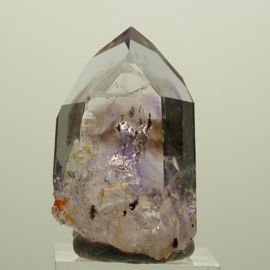 Skelett Phantom Amethyst Spitze mit Hämatit Streep Mine, Namibia 45*27*19mm #15168