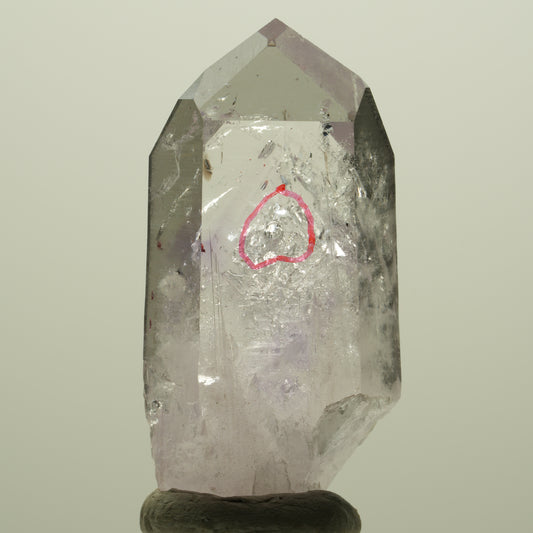 Enhydro Harlekin Skelett Phantom Amethyst, Prehnit 1x Blase Streep Mine Namibia 48*24*16mm #15169