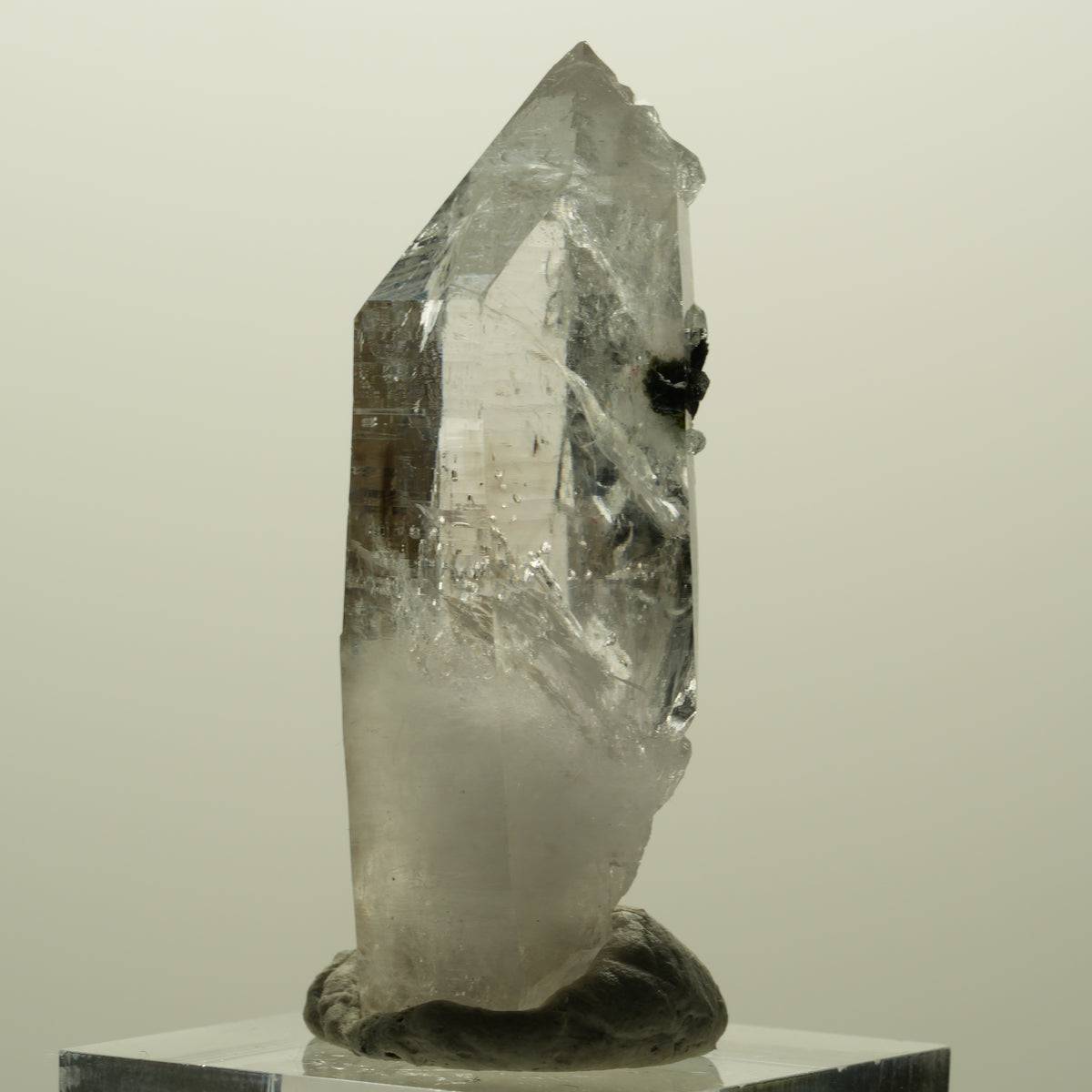 Lemurian Phantom Rauchquarz mit Epidot Streep Mine, Goboboseb Namibia 47*18*14mm #15171