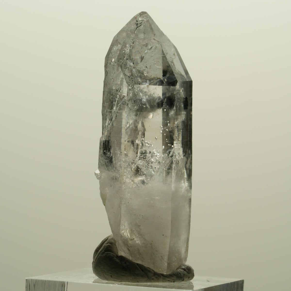 Lemurian Phantom Rauchquarz mit Epidot Streep Mine, Goboboseb Namibia 47*18*14mm #15171