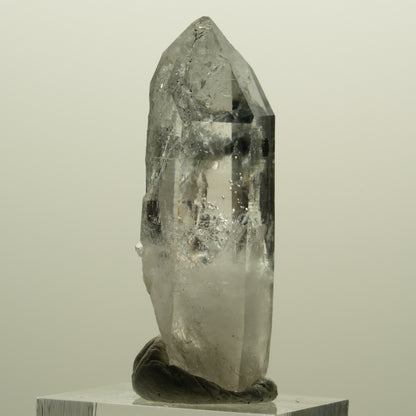Lemurian Phantom Rauchquarz mit Epidot Streep Mine, Goboboseb Namibia 47*18*14mm #15171