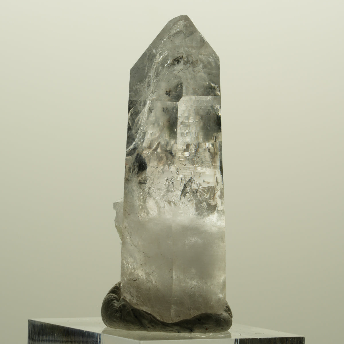 Lemurian Phantom Rauchquarz mit Epidot Streep Mine, Goboboseb Namibia 47*18*14mm #15171