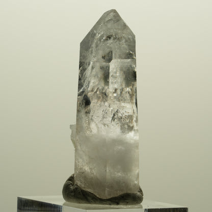 Lemurian Phantom Rauchquarz mit Epidot Streep Mine, Goboboseb Namibia 47*18*14mm #15171