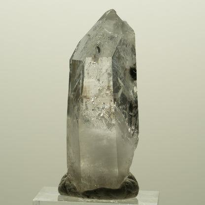 Lemurian Phantom Rauchquarz mit Epidot Streep Mine, Goboboseb Namibia 47*18*14mm #15171