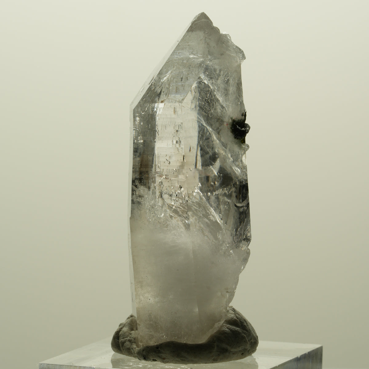 Lemurian Phantom Rauchquarz mit Epidot Streep Mine, Goboboseb Namibia 47*18*14mm #15171