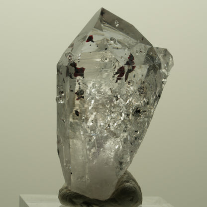 Harlekin Lemurian Skelett Phantom Amethyst, Analcim, Epidot Streep Mine Namibia 41*24*20mm #15173