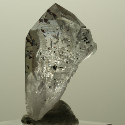 Harlekin Lemurian Skelett Phantom Amethyst, Analcim, Epidot Streep Mine Namibia 41*24*20mm #15173