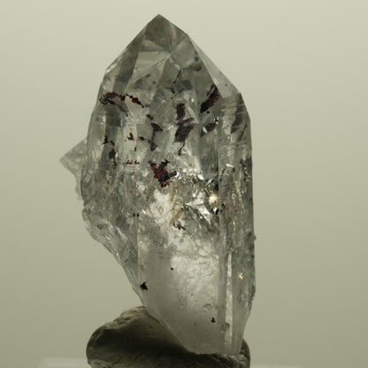 Harlekin Lemurian Skelett Phantom Amethyst, Analcim, Epidot Streep Mine Namibia 41*24*20mm #15173