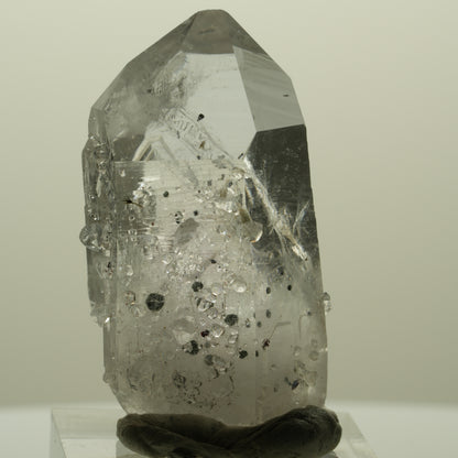 Harlekin Lemurian Phantom Amethyst mit Analcim Streep Mine, Namibia 41*26*18mm #15174