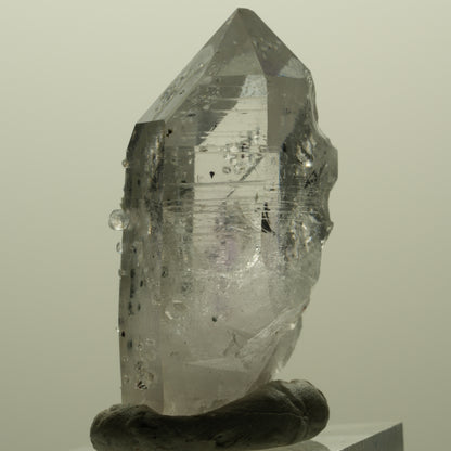 Harlekin Lemurian Phantom Amethyst mit Analcim Streep Mine, Namibia 41*26*18mm #15174