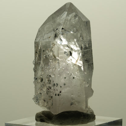 Harlekin Lemurian Phantom Amethyst mit Analcim Streep Mine, Namibia 41*26*18mm #15174