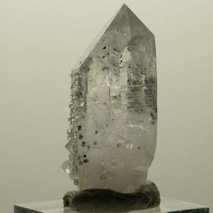 Harlekin Lemurian Phantom Amethyst mit Analcim Streep Mine, Namibia 41*26*18mm #15174