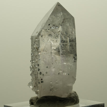 Harlekin Lemurian Phantom Amethyst mit Analcim Streep Mine, Namibia 41*26*18mm #15174