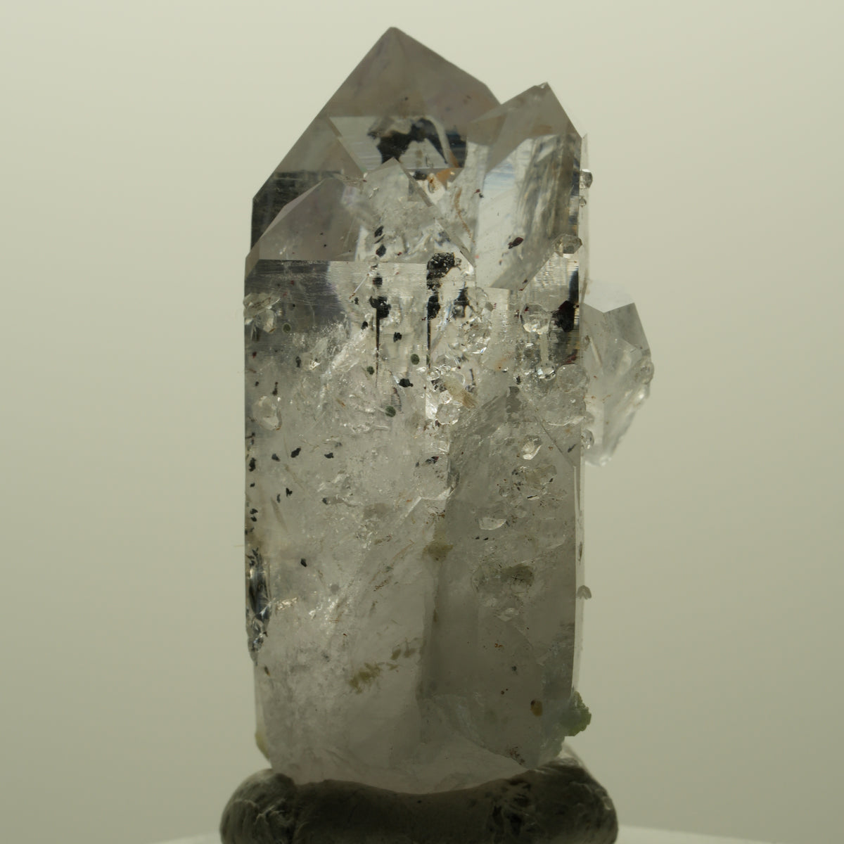 Harlekin Lemurian Skelett Phantom Amethyst Analcim Prehnit Streep Mine Namibia 42*25*22mm #15175