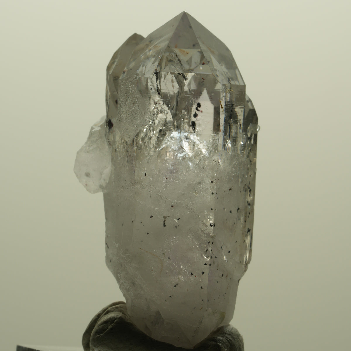 Harlekin Lemurian Skelett Phantom Amethyst Analcim Prehnit Streep Mine Namibia 42*25*22mm #15175